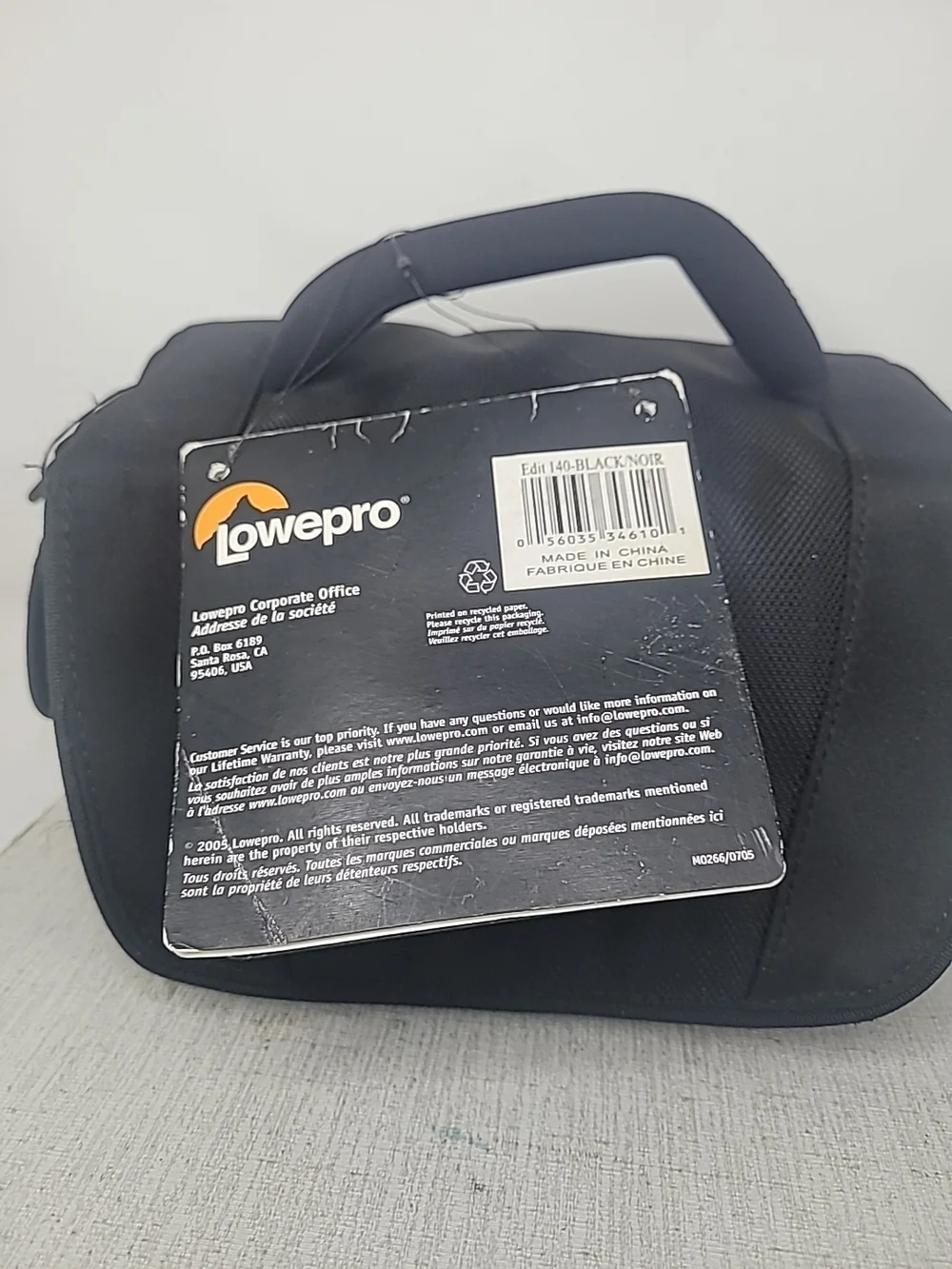 Lowepro Edit 140 Camera Camcorder Bag Digital/Video Photography Case Black- NWT